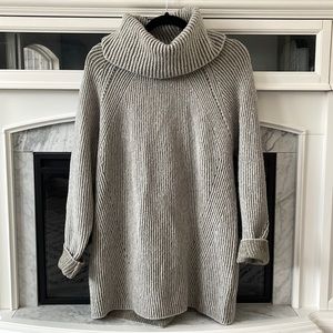 cowl neck pullover sweater